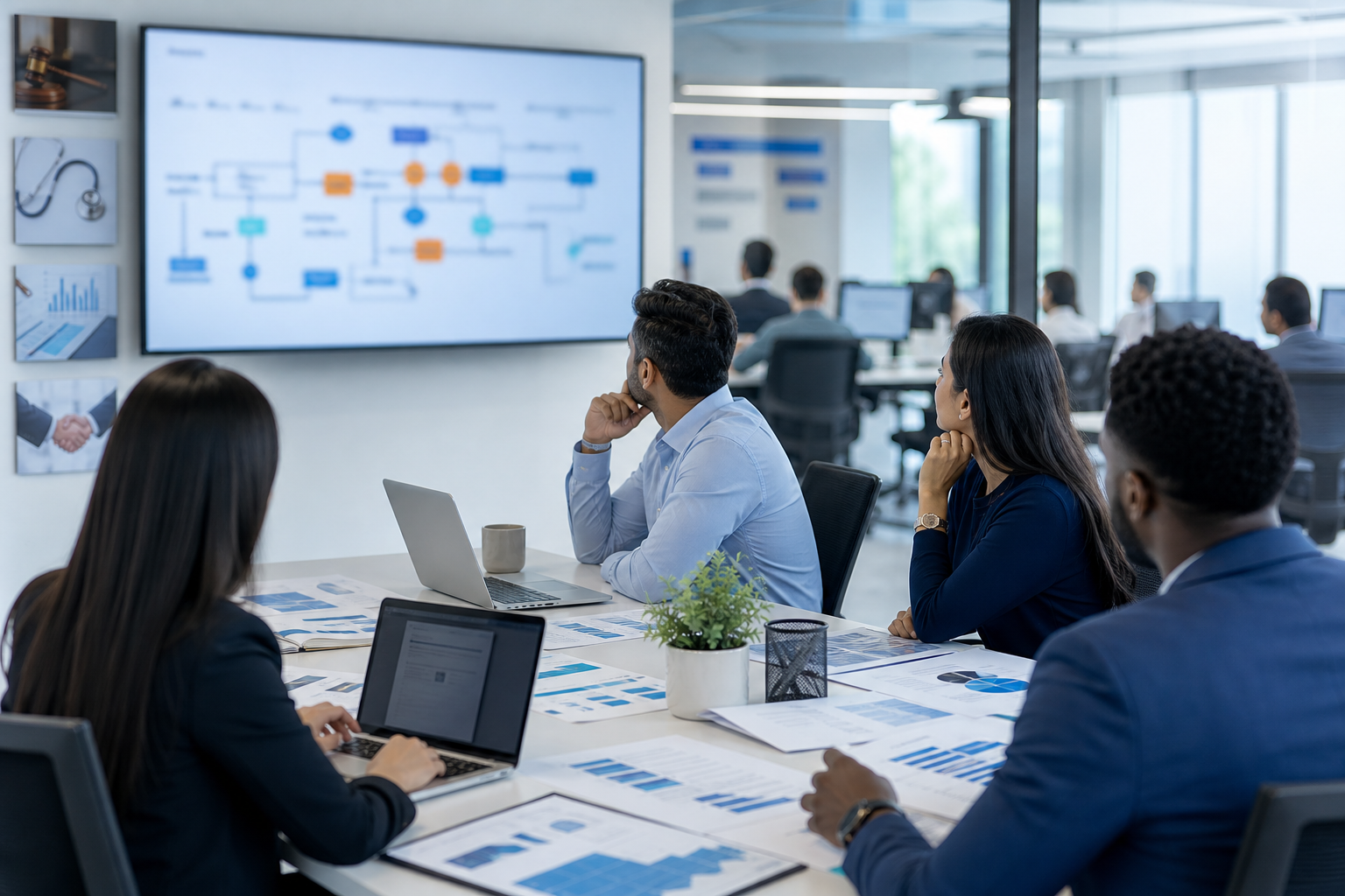 BizSphereX — disciplined operations across legal, healthcare, finance, and recruitment